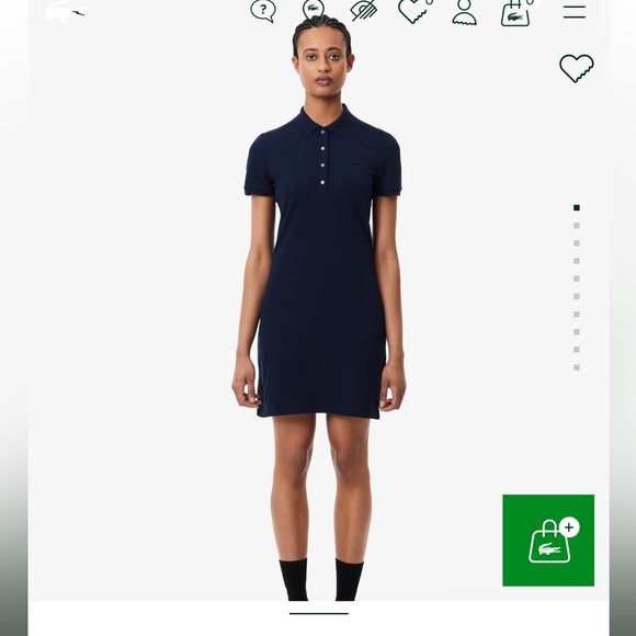 WOMEN'S SLIM FIT STRETCH MINI
PIQUÉ POLO DRESS - Picture 6 of 8